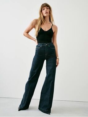 SPANXshape™ EveryWear Wide Leg Jeans, Raw Indigo, LP